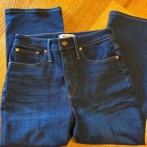 Madewell Demi boot cut jeans 27 p dark wash EUC